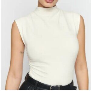 Reformation Lindy Knit Top Ivory - Size L